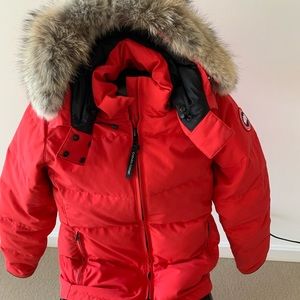 Gorgeous Red Chelsea Canada Goose  Parka Jacket
